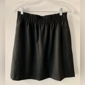 J.Crew - Wool Sidewalk Skirt with Stretch Waistband (Black, Size 4)